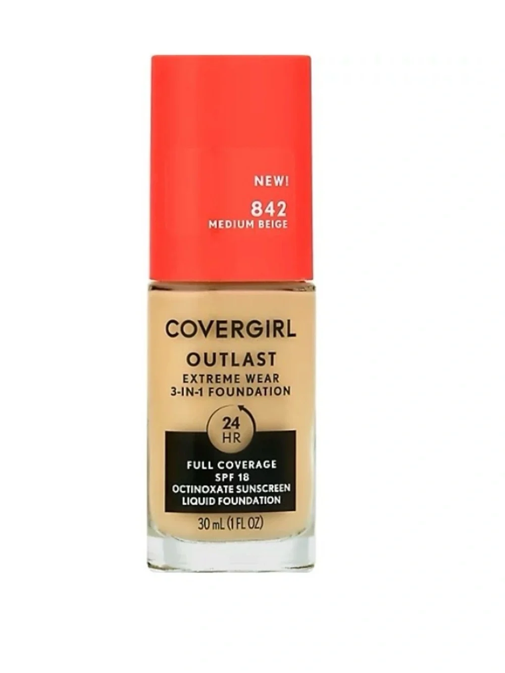 CoverGirl Outlast Extreme Wear 3-in-1 Foundation - Medium Beige 842
